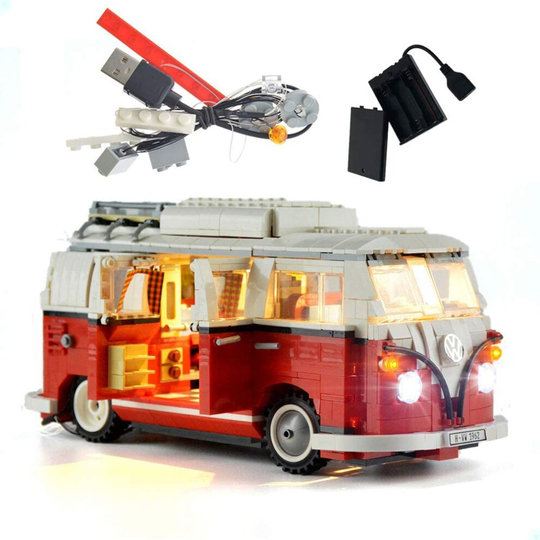 Volkswagen T1 Camper Van Led Lighting Kit - Compatible with Lego 10220 Building Blocks Model (Lego Set Not Included)Christmas/Birthday Gifts