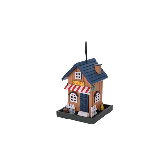 (CAFÉ) Bird House Bird Feeder. Unique Design Hanging Tree Bird House GIFT BOXED