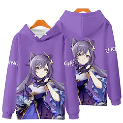 Inspired by Genshin Impact Evans / SOULEATER Cosplay Cartoon Manga Back To School 3D Harajuku Graphic Kawaii Hoodie For Men's Women's Adults' 3D Print 100% Polyester Lightinthebox
