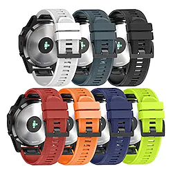 1 pcs Smart Watch Band for Garmin Approach S60 Fenix 7/6/5/5 Plus Approach S62 22mm Silicone Smartwatch Strap Elastic Breathable Sport Band Replacement Wristband Lightinthebox