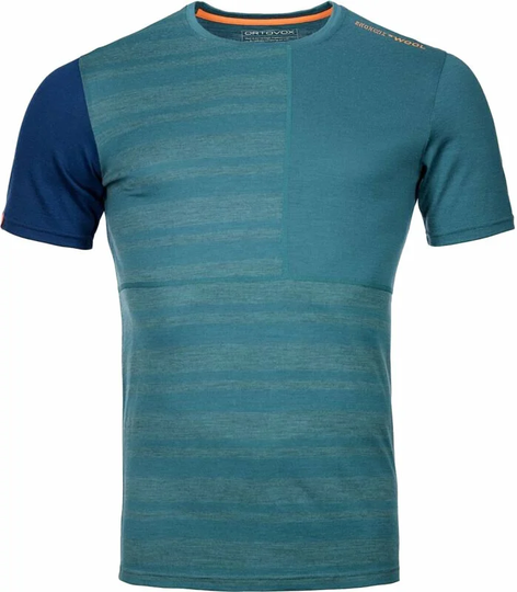Ortovox Thermal Underwear 185 Rock'N'Wool Short Sleeve M Pacific Green M