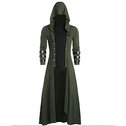 Plague Doctor Retro Vintage Punk Gothic Medieval 17th Century Coat Trench Coat Outerwear Men's Costume Vintage Cosplay Party Coat Masquerade Lightinthebox