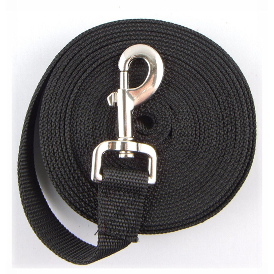 (Black) Dog Lead Puppy Training Recall Walk Long Leash 5m