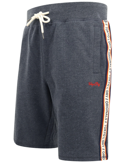 Jogger Shorts Malibu Surf Jogger Shorts with Tape Detail In Mood Indigo Marl - Tokyo Laundry / S - Tokyo Laundry