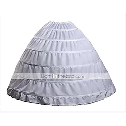 1950s Petticoat Hoop Skirt Tutu Under Skirt Crinoline Women's Adults' Costume Vintage Cosplay Performance Party Festival Princess Petticoat / Wash separately / Wet and Dry / Micro-elastic / Cotton Lightinthebox