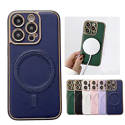 Phone Case For Apple Classic Series iPhone 14 Pro Max Plus 13 12 11 Mini X XR XS 8 7 Bumper Frame Magnetic Full Body Protective Solid Colored TPU PU Leather Lightinthebox