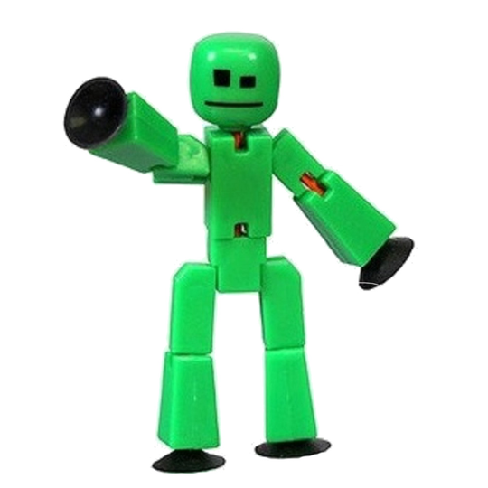 (Green) Zing Original Stikbot Figure - New & Boxed