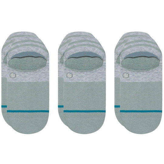 Stance Gamut 2 Super Invisible/No Show Ankle Socks - Grey Heather (3 Pack)
