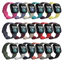 Band For Fitbit Versa 3/Sense Soft Silicone Sport Strap Replacement Wristband Women Men Smart Watch Accessories For Fitbit Sense Lightinthebox