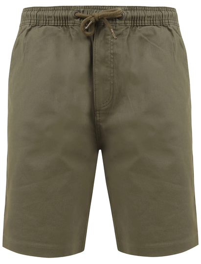 Shorts Orzola Cotton Shorts with Elasticated Waist In Dusty Olive - Tokyo Laundry / S - Tokyo Laundry