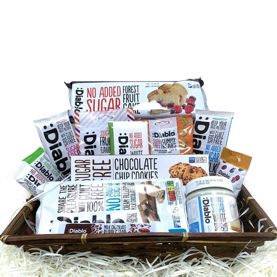 Gift Hamper Present Basket No Added Sugar Chocolate Cookies Biscuits