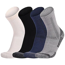 Men's Hiking Socks Ski Socks Sports Socks Winter Outdoor Windproof Warm Breathable Quick Dry Socks Merino Wool Baolan Black Grey for Hunting Ski / Snowboard Fishing Lightinthebox