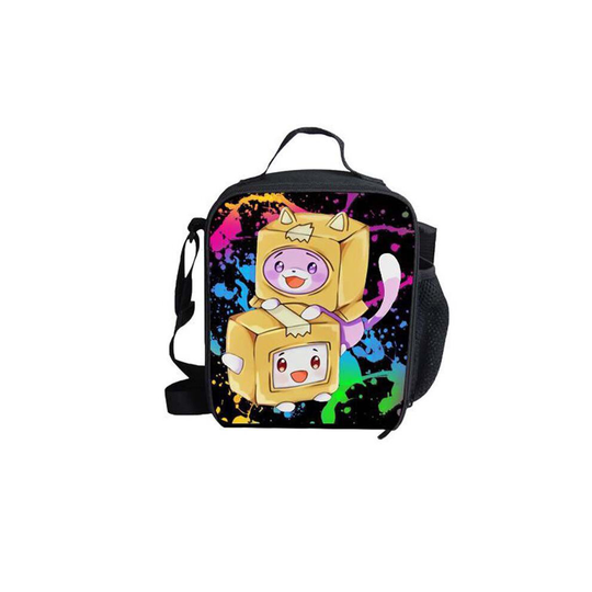 (Yellow, Meal Bag) Lankybox Backpack 3d Printing Casual School Bags For Teenage Girls Pencil Boxes