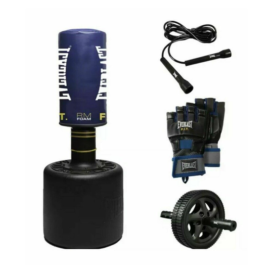 Everlast Fit Powercore Free Standing Punch Bag and Accessories