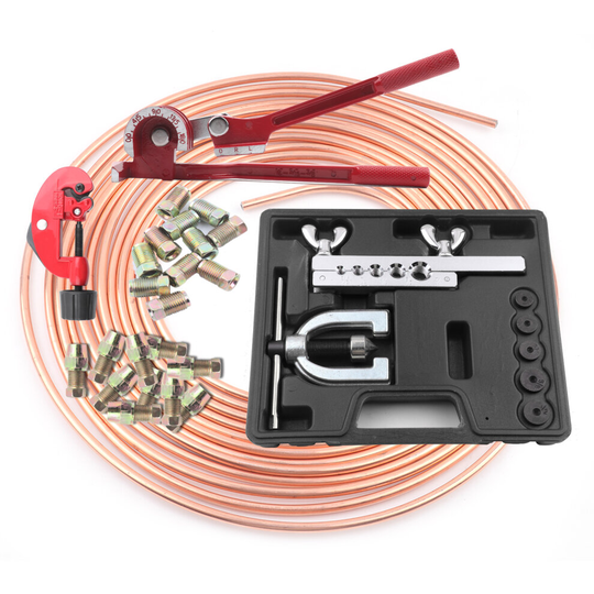 Copper Brake Lines Repair Kit Pipe End Flarer Cutter Bender 3/16"