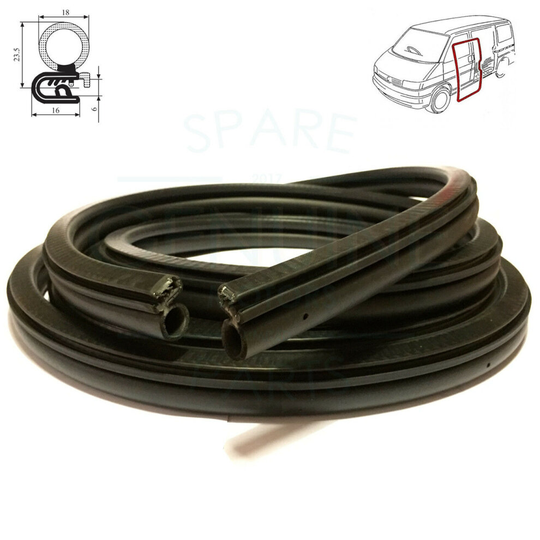 SLIDING DOOR RUBBER SEAL FITS VW TRANSPORTER T4 PANEL VAN 1990-03