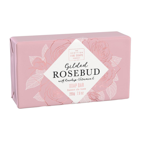 Scottish Fine Soaps Gilded Foils Rosebud Soap Bar (220g)