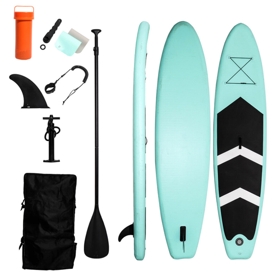 Extra Wide Paddle Board Inflatable Sports Surf Stand Up SUP Surfboard Kit Set