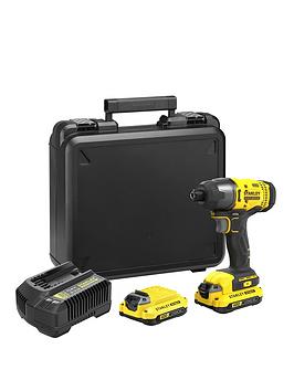 Stanley Fatmax Sfmcf800C2K-Gb 18V Lithium Ion Impact Driver, 2X 1.5Ah Batteries + Kit Box