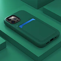 Phone Case For Apple Back Cover iPhone 14 Pro Max 13 12 11 SE 2022 X XR XS Max 8 7 Card Holder Shockproof Dustproof Solid Colored TPU Lightinthebox