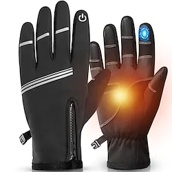 WEST BIKING Winter Gloves Bike Gloves Cycling Gloves Touch Gloves Winter Full Finger Gloves Reflective Windproof Rain Waterproof Warm Sports Gloves Mountain Bike MTB Outdoor Exercise Cycling / Bike Lightinthebox