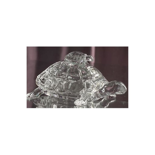 Godinger 4291 Crystal Turtle Candy Box