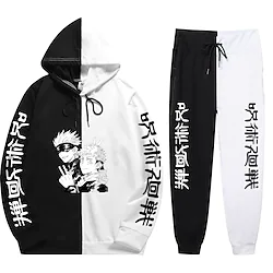 Inspired by Jujutsu Kaisen Yuji Itadori Gojo Satoru Pants Outfits Hoodie Anime Harajuku Graphic Kawaii Pants For Men's Women's Unisex Adults' Hot Stamping Poly / Cotton Lightinthebox