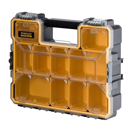 Stanley FatMax Deep Waterproof Pro Tool Rack Organizer Tool Screw Storage Box Metal Latch