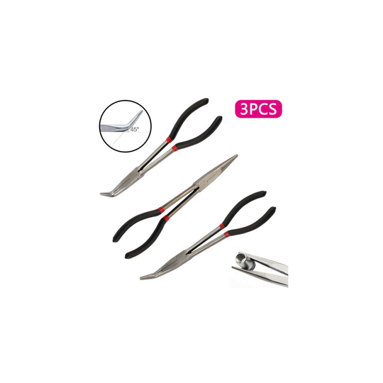 3X 11" Engineers Extra Long Nose Pliers MECHANIC Equipment GRIP HAND