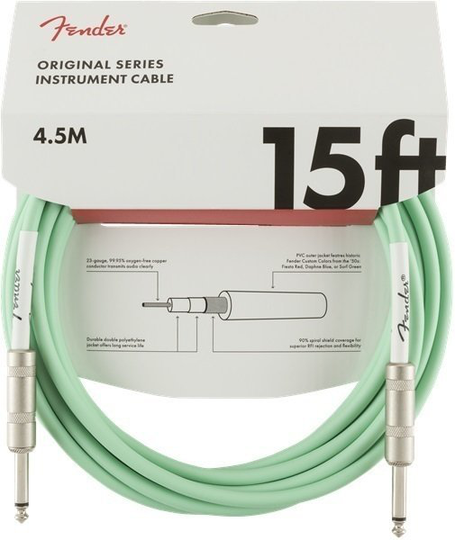 Fender Original Series Green 4,5 m Straight - Straight