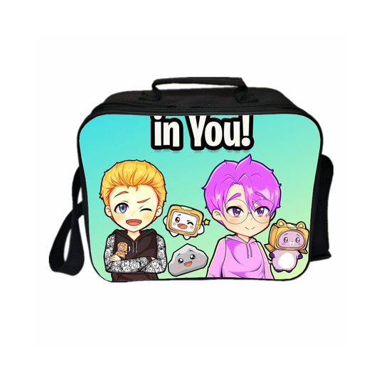 (14) Lankybox Lunch Bag Kid Cartoon Insulated Outdoor