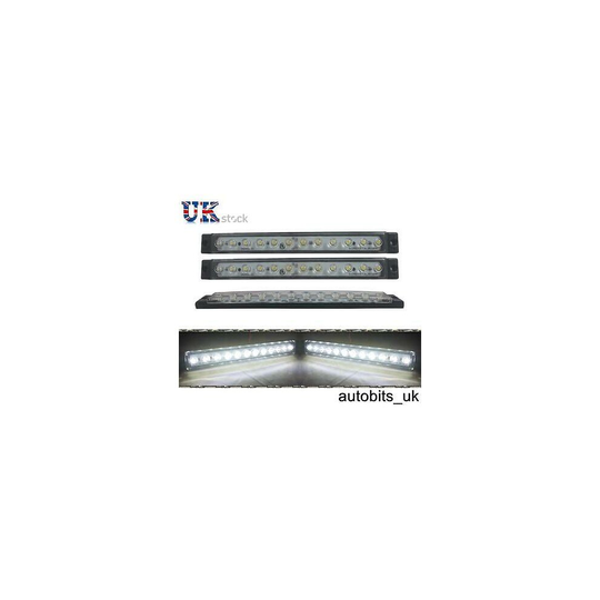 2x Truck BUS 12 LED Daylight Daytime Day Driving Running Light DRL Fog Lamp 24V