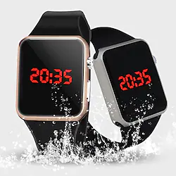Wrist Watch Digital Watch for Women Men Digital Digital Stylish Fashion Waterproof Noctilucent Metal Silicone Lightinthebox