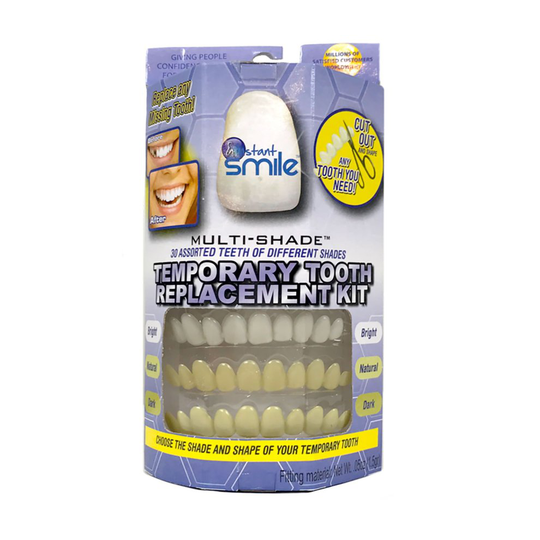 Instant Smile MULTISHADE Patented Temporary Tooth Repair Kit- Natural Looking Teeth To Fix A Missing Or Broken Tooth.