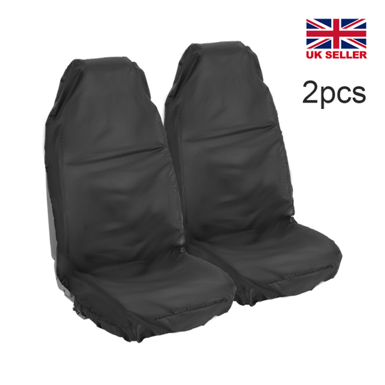 2x CAR FRONT SEAT COVERS UNIVERSAL CAR VAN WATERPROOF PROTECTORS