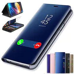Smart Sleep Mirror Flip Leather PC Case For Huawei Y6 Pro 2019 Y6 2019 Y7 Pro 2019 Y7 Prime 2018 Y9 2018 Y6 2018 Y5 2018 Cover Lightinthebox