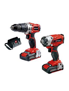Einhell Power X-Change Expert Twin Pack (Combi Drill &Amp; Impact Driver ) 2 X 2.0Ah
