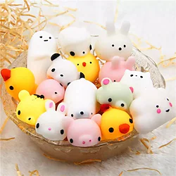 15pcs Squishies Mochi Squishy Toys Party Favors for Boy Girl Mini Squishy Kawaii Mochi Animal Squishies Cat Unicorn Squishy Mini Squeeze Stress Relief Toys for Adults Treasure Box Toys Random Lightinthebox