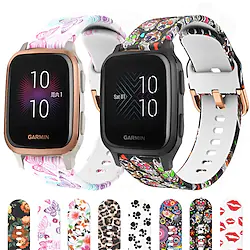 Printed Silicone Strap for Garmin Venu Sq/Sq Smart Watch Replaceable Strap for Amazfit Bip S Lite GTS Haylou LS02 Lightinthebox