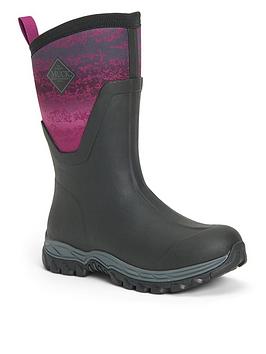 Muck Boots Arctic Sport 2 Mid Wellington Boots - Black/Pink