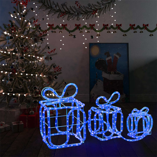 vidaXL Christmas Decoration Gift Boxes with 180 LEDs Indoor Outdoor Decoration