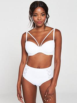 Pour Moi Beach Bound Underwired Padded Bikini Top - White