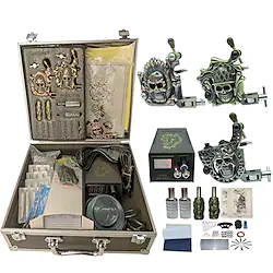 BaseKey Professional Tattoo Kit Tattoo Machine - 3 pcs Tattoo Machines, Professional / Kits Aluminum Alloy 16 W 4 alloy machine liner shader Lightinthebox