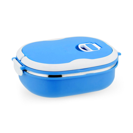 (Blue) Kids School Lunch Box Portable Thermal Insulated Food Container