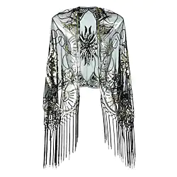 The Great Gatsby Charleston Roaring 20s 1920s Cocktail Dress Vintage Dress Flapper Dress Party Costume Prom Dress Halloween Costumes Prom Dresses Women's Sequins Tassel Fringe Costume Vintage Cosplay Lightinthebox