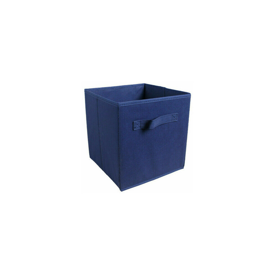 (Dark blue) 4X Foldable Storage Collapsible Box Home Clothes