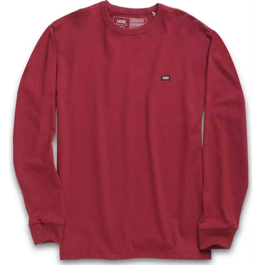 Vans Off The Wall Classic Long Sleeve T-Shirt - Pomegranate