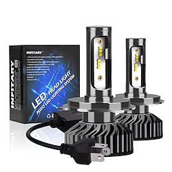 2Pcs Infitary F2-ZES H4 H7 LED Headlights Bulb Canbus Fine Cut Line 14000ml ZES Chips H1 H3 H11 H27 880 HB3 9005 9006 9007 6500K Auto Fog Lamp Lightinthebox