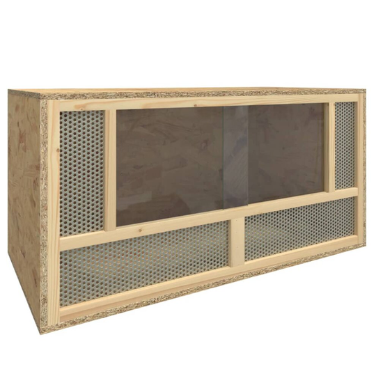 vidaXL Terrarium Engineered Wood Reptile Feeding Box Reptile Habitat Terrarium