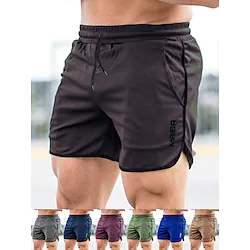 Men's Running Shorts Athletic Shorts Side Pockets with Pockets Board Shorts Athletic Athleisure Ultra Light (UL) Quick Dry Comfortable Fitness Gym Workout Swimming Sportswear Activewear Solid Colored Lightinthebox